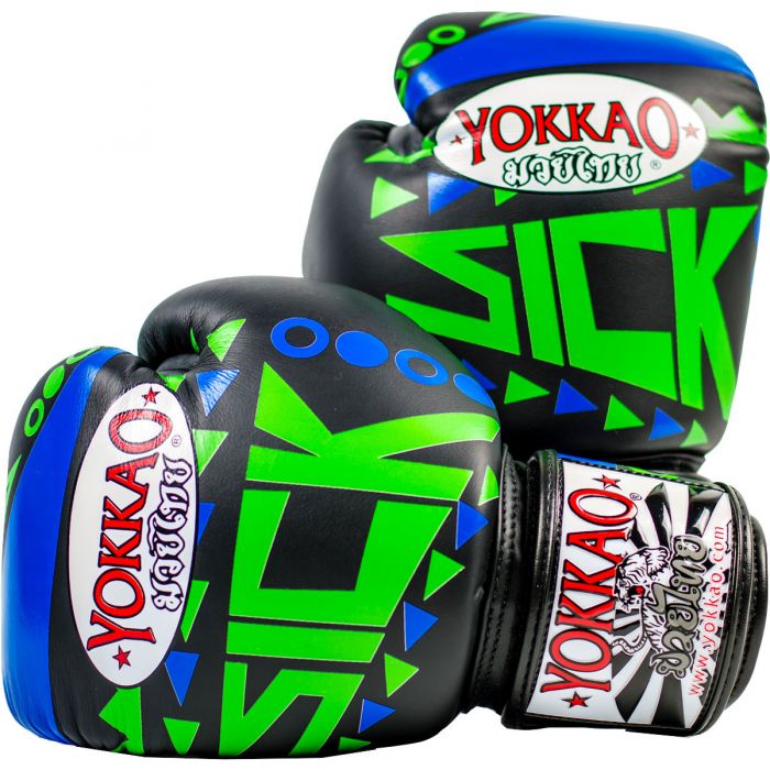 SICK MUAY THAI BOXING GLOVES BLUE/GREEN | UNDRGROUND ATHLETICS