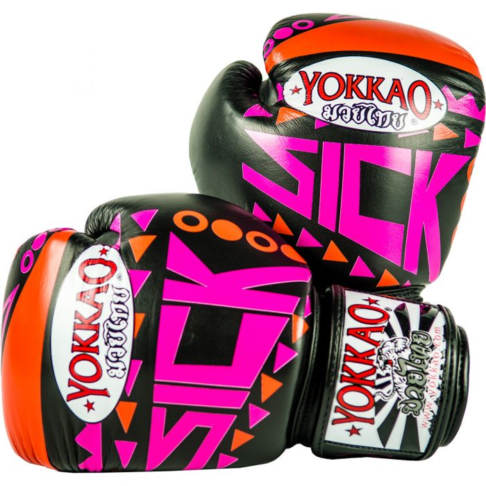 SICK MUAY THAI BOXING GLOVES ORANGE/PINK | UNDRGROUND ATHLETICS