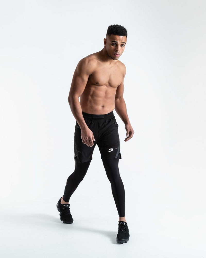 Buy Jonscart Men?s 3/4 One Leg Compression Capri Tights Pants Athletic Base  Layer Underwear (White-L,S) at Amazon.in
