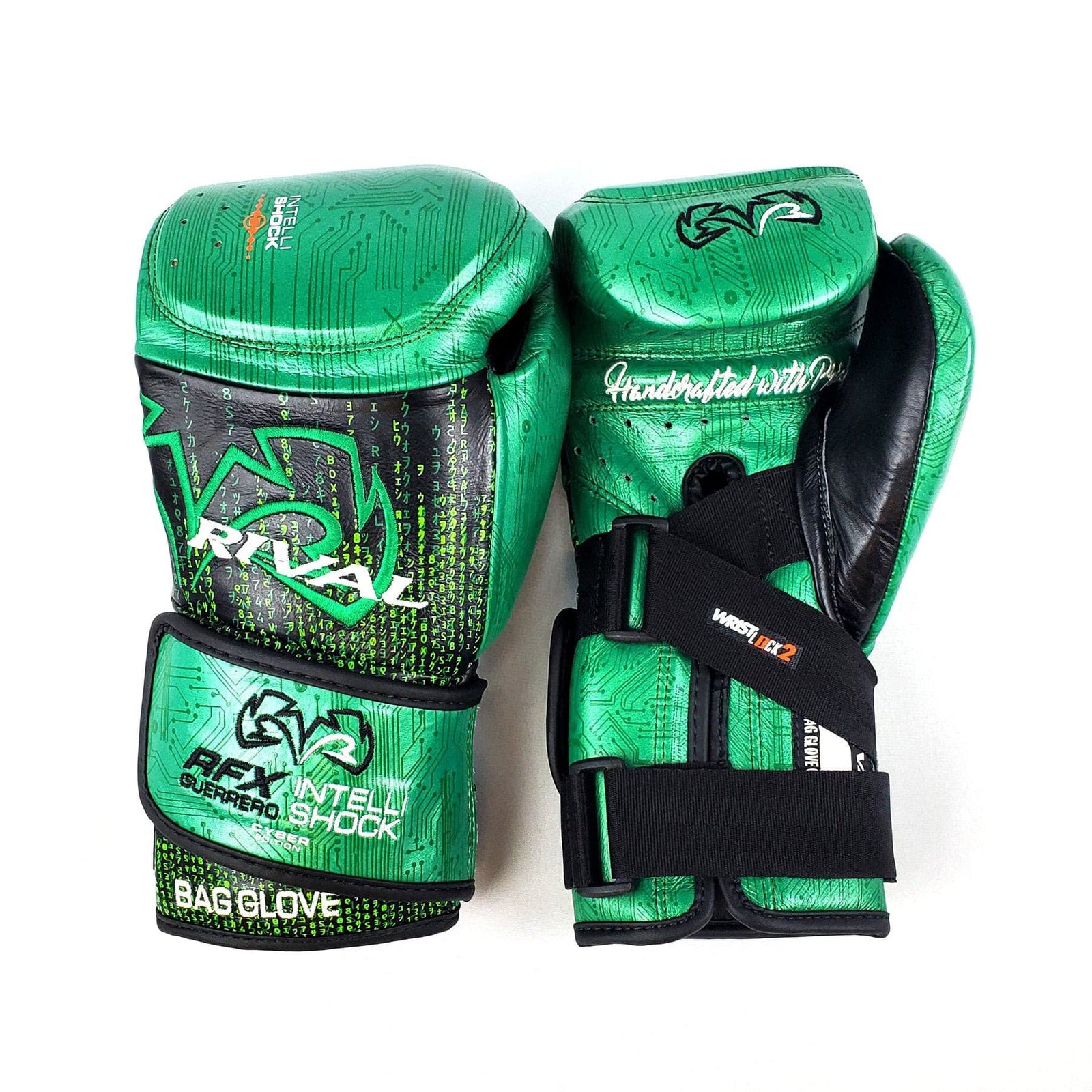 RIVAL RFX-GUERRERO INTELLI-SHOCK BAG GLOVES CYBER EDITION - BLACK/GREEN |  UNDRGROUND ATHLETICS