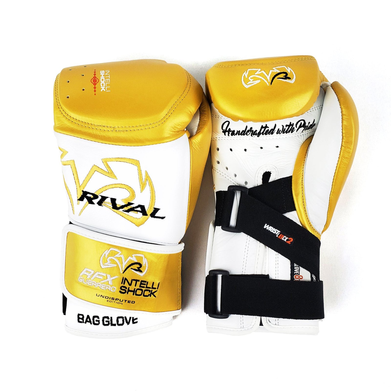 RIVAL RFX-GUERRERO INTELLI-SHOCK BAG GLOVES UNDISPUTED EDITION - WHITE/GOLD  | UNDRGROUND ATHLETICS